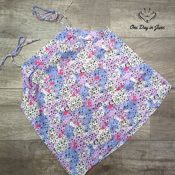 Vero Moda Tie Shoulder Tank Top Size L - Picture 5 of 5